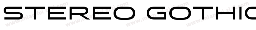 STEREO GOTHIC 100字体转换
